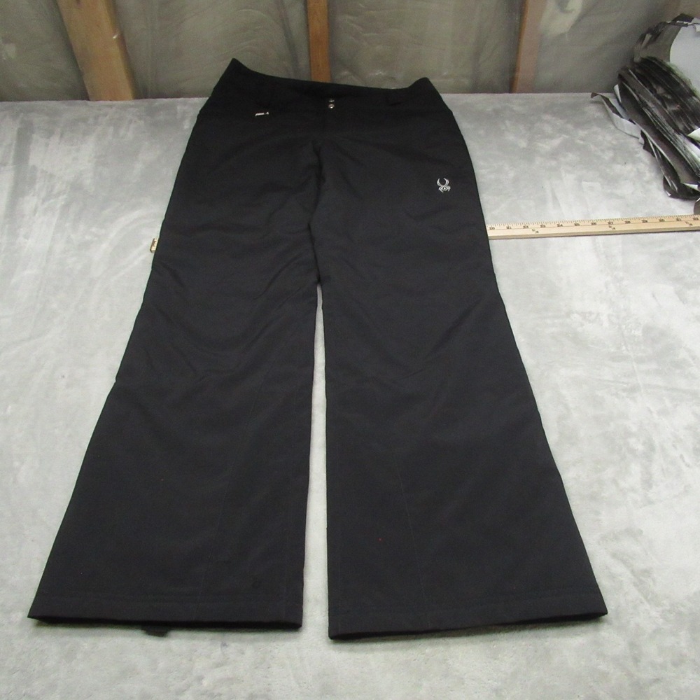 Spyder Ski Pants Womens 8 Short Black Outdoor Winter Rain Wind Snow Lined 32x32